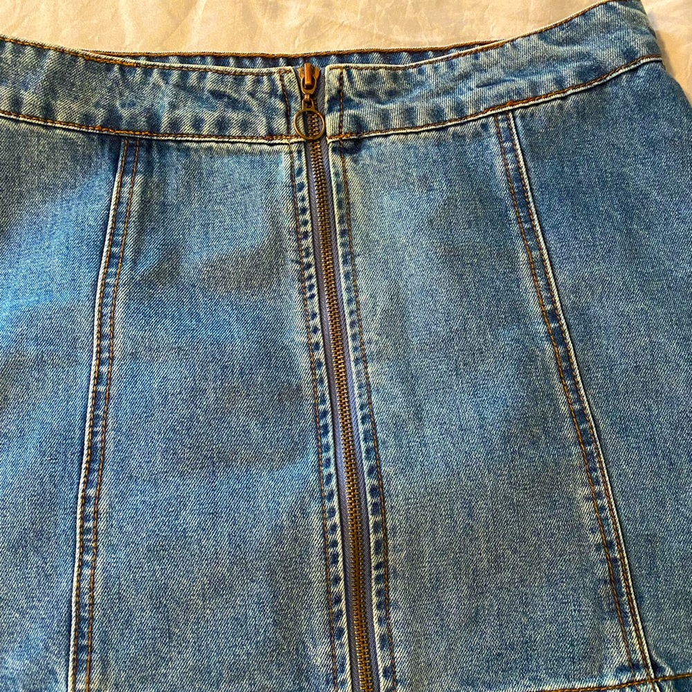 Altar’d State Denim Skirt | Zipper Front